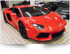 Lamborghini Aventador with paint protection film fitted