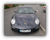 Paint protection film fitted to a Porsche 911